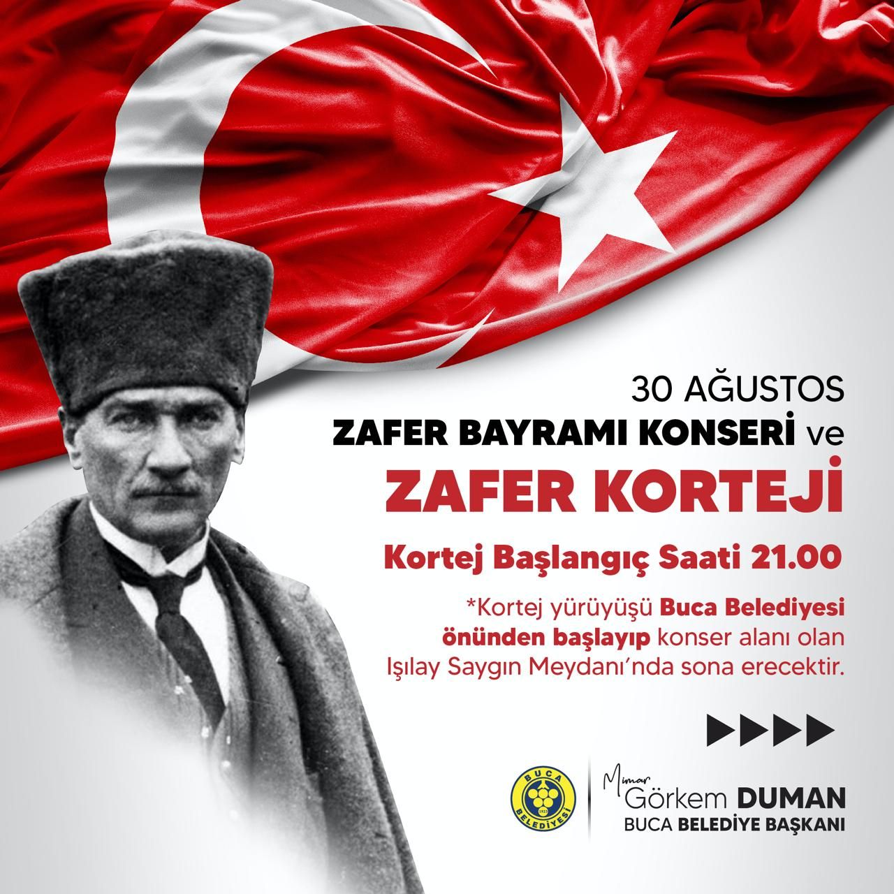 Buca'da 30 Ağustos Zafer Bayramı coşkusu