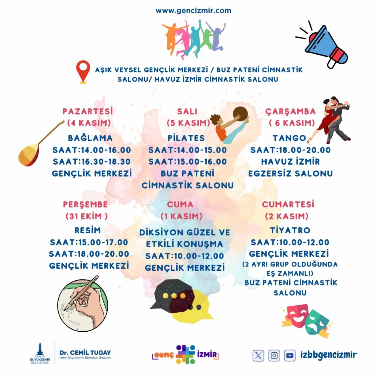 İzmirli gençler için yeni sezon kursları başladı!