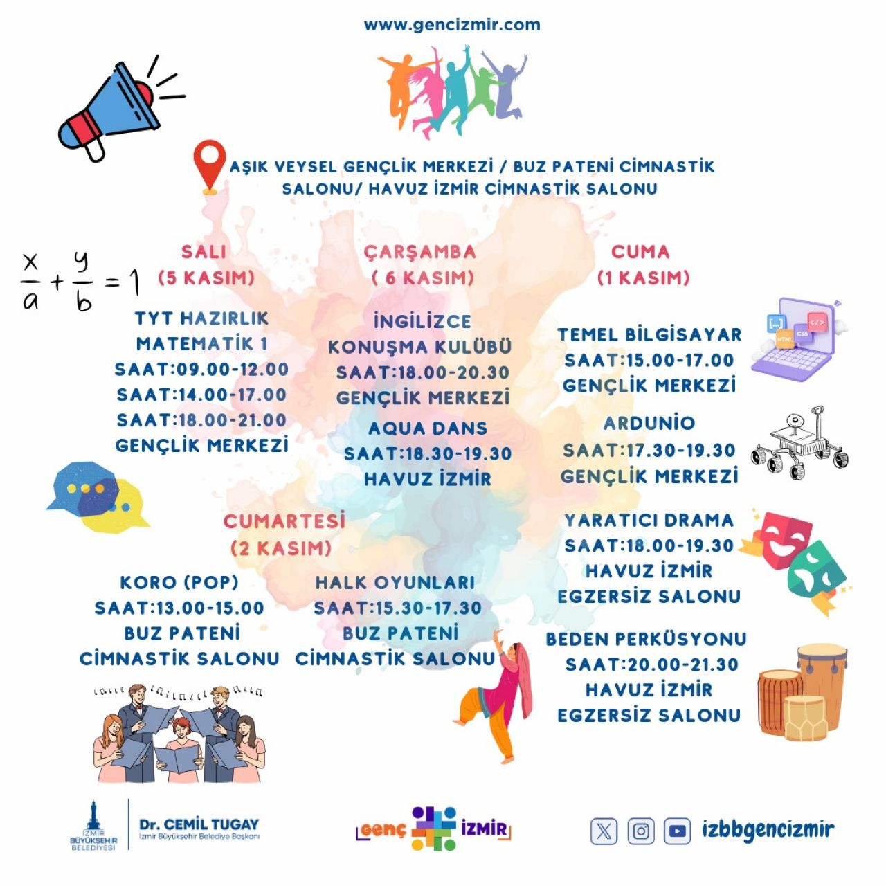 İzmirli gençler için yeni sezon kursları başladı!