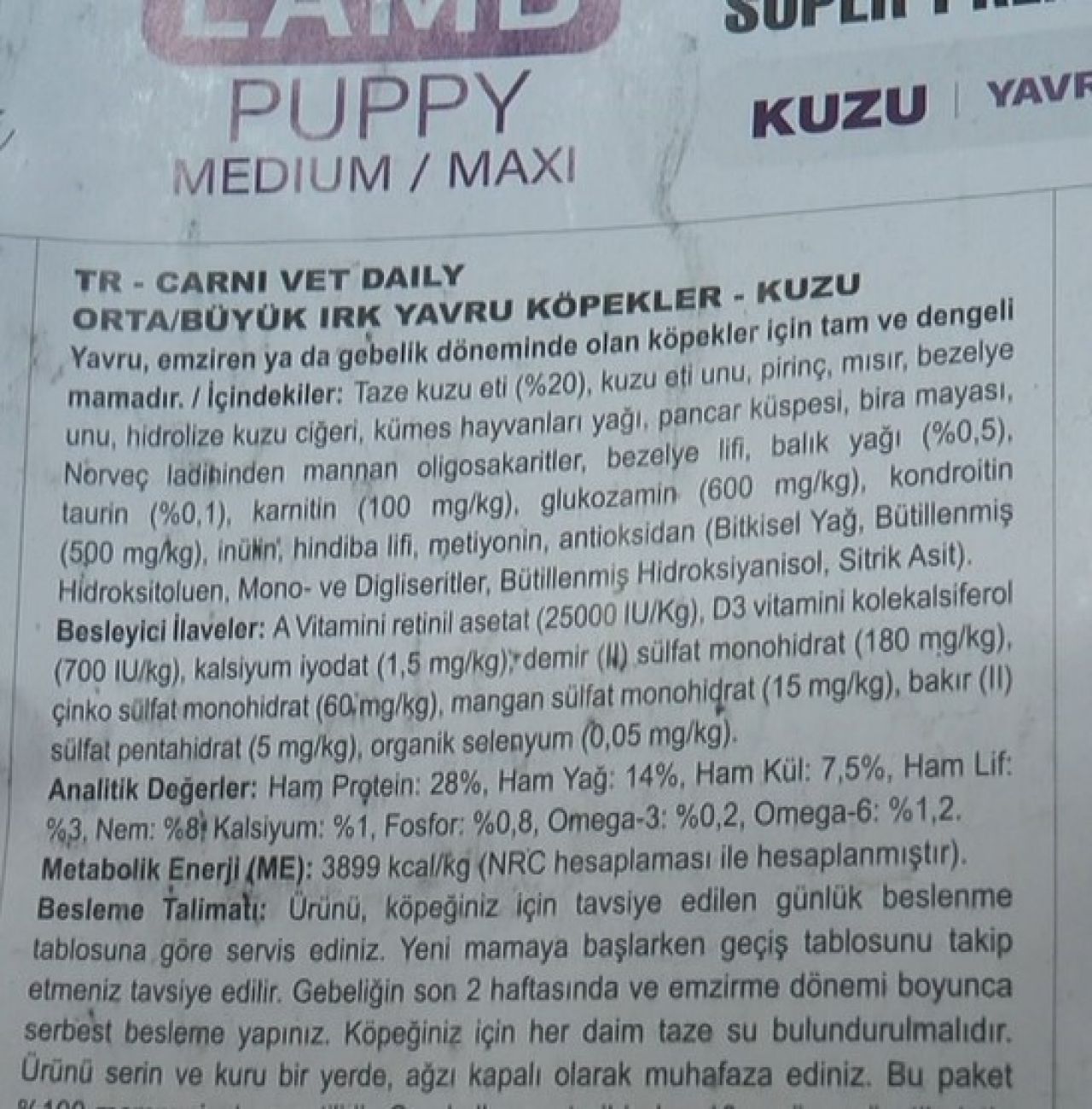 Veteriner hekim, sahte mama kullanımına karşı uyarıyor