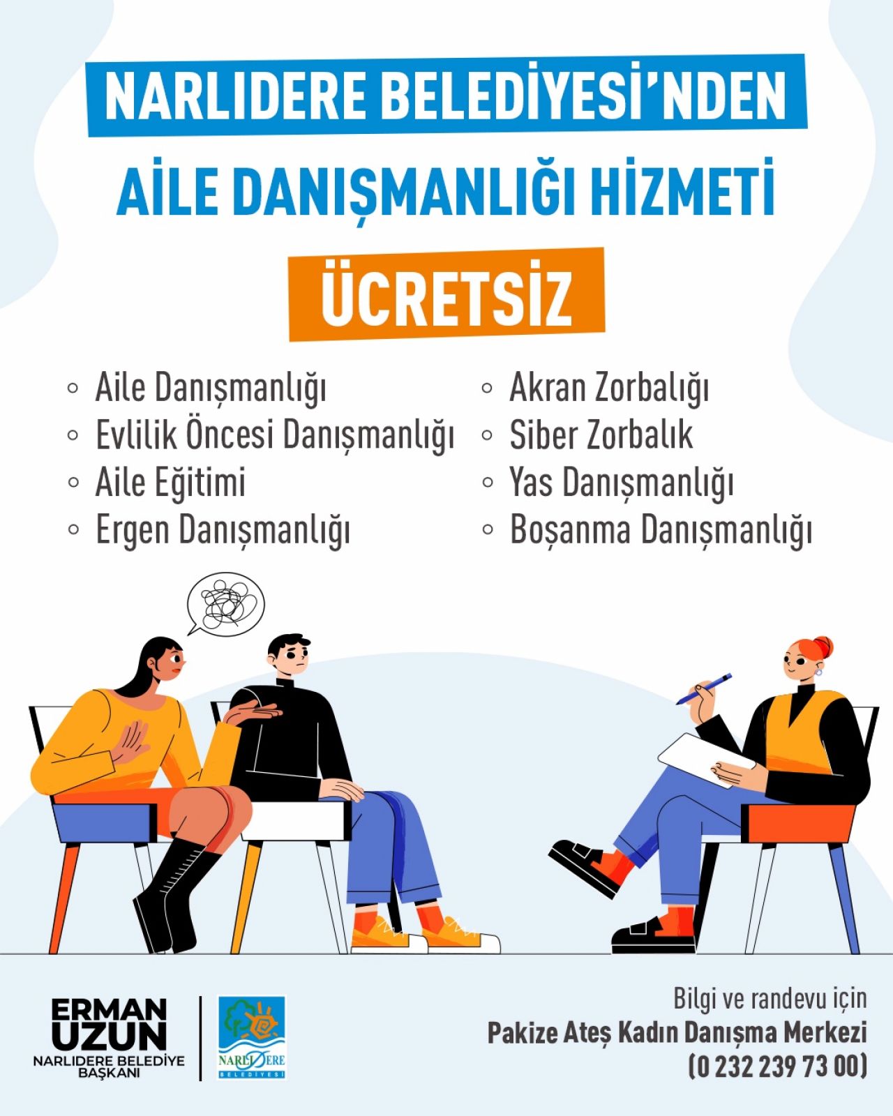 Ücretsiz Aile Danışmanlığı hizmeti başladı
