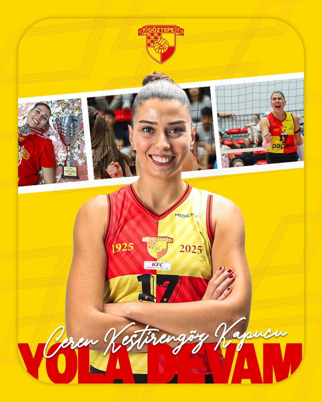Göztepe Voleybol, kaptan Ceren ile sözleşme yeniledi