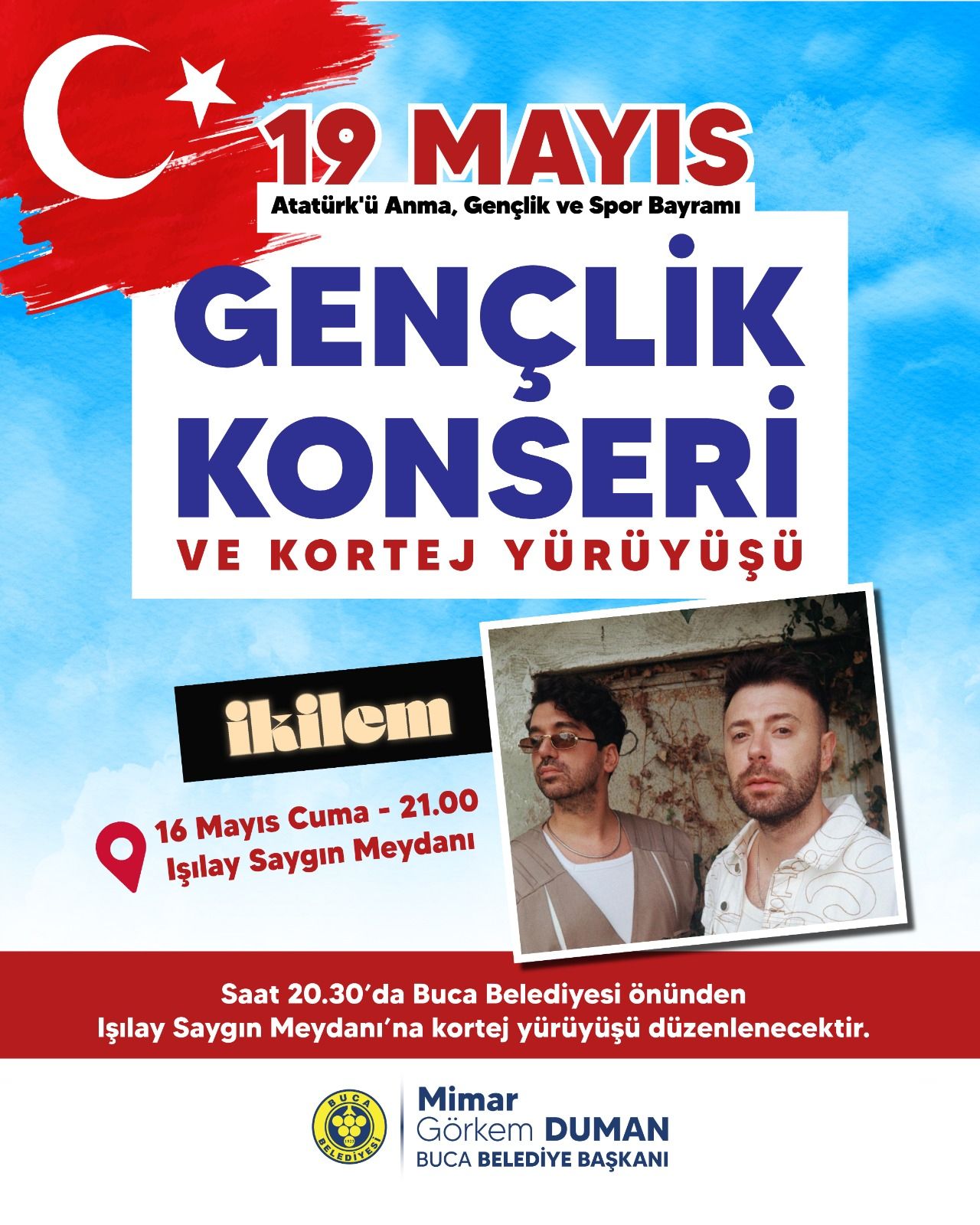 Bucalılar, 19 Mayıs'ı İkilem konseriyle kutlayacak!