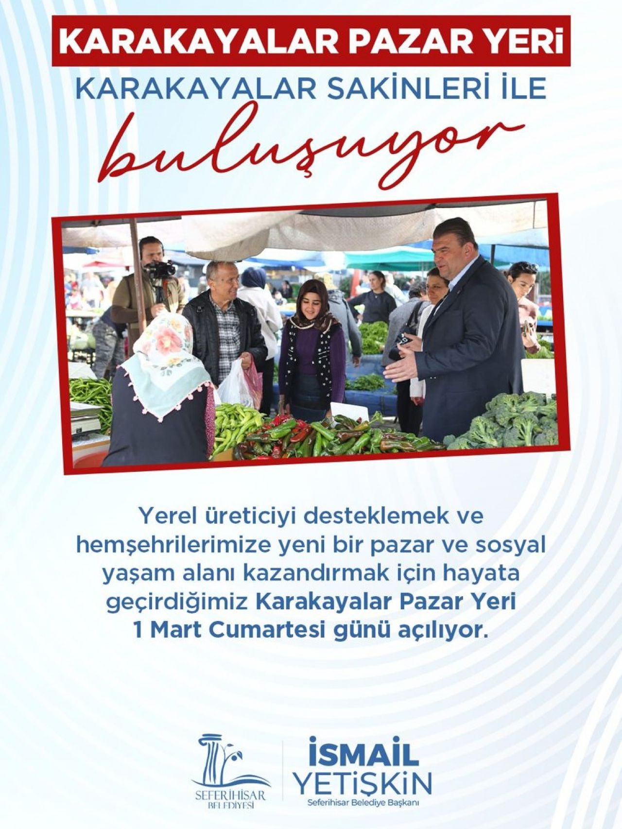 Seferihisar'da Karakayalar Pazar Yeri hizmete açılıyor