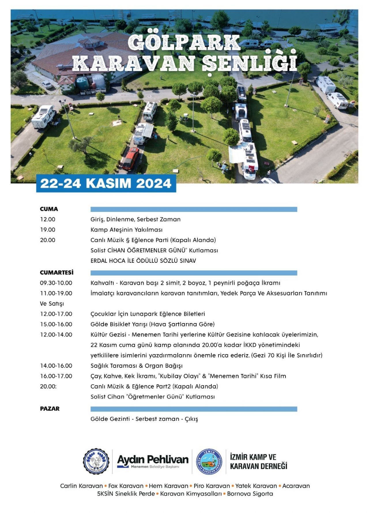 Unutulmaz bir hafta sonu için: Menemen Karavan Şenliği!