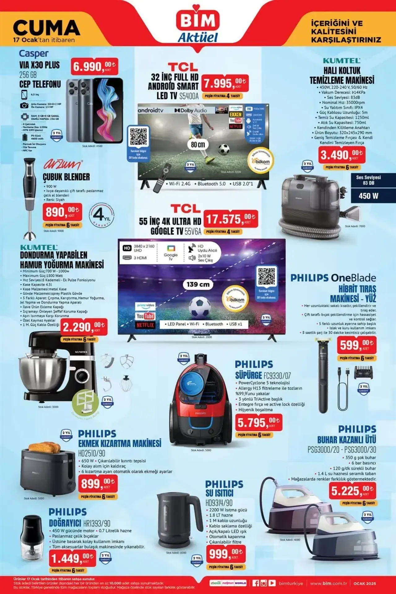 BİM'e giden kapacak: Philips ürünleri BİM'de büyük indirime girdi - Tıraş makinesi, doğrayıcı, su ısıtıcı, tost makinesi...