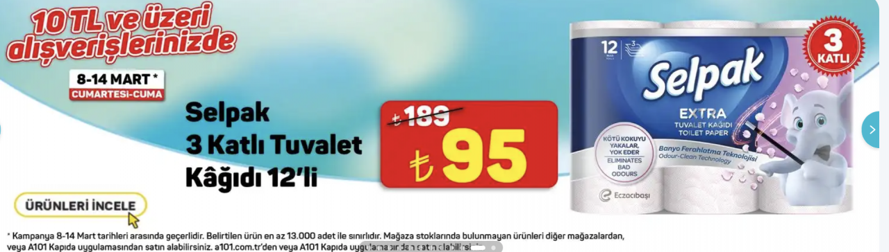13 Bin adetle sınırlı, A101'de kapıda sıra olacak: Fiyatı 189'dan 95 TL'ye düştü, her evde kullanılıyor