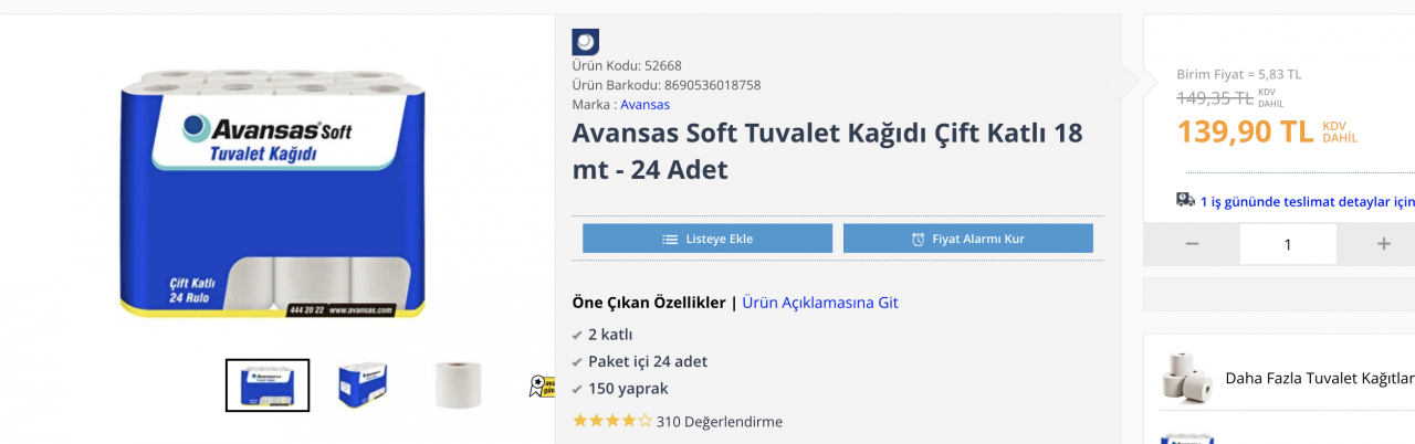 Tanesi 5.83 TL'ye denk düşüyor: Tuvalet kağıdı indirimini duyuruldu- Gören paket paket alacak