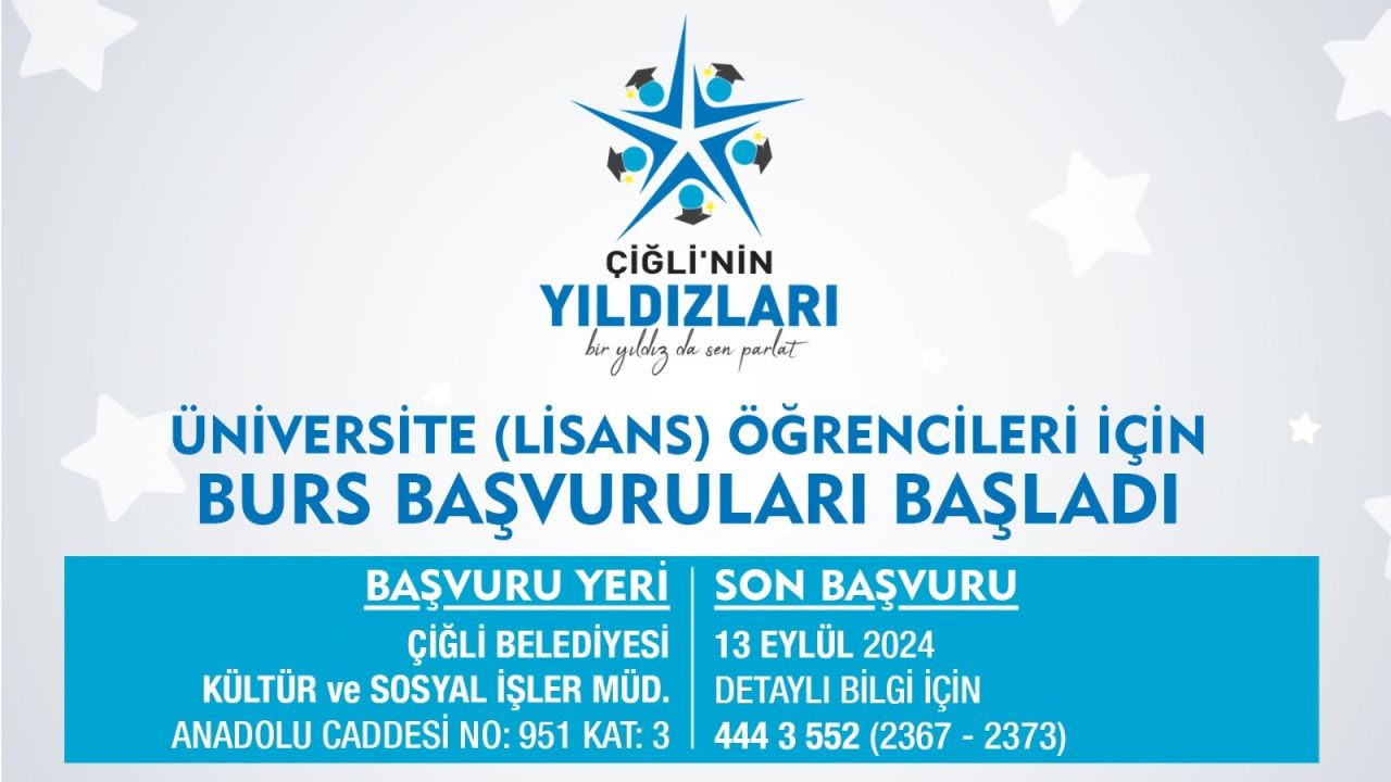 Çiğli Belediyesi'nden üniversite öğrencilerine burs desteği