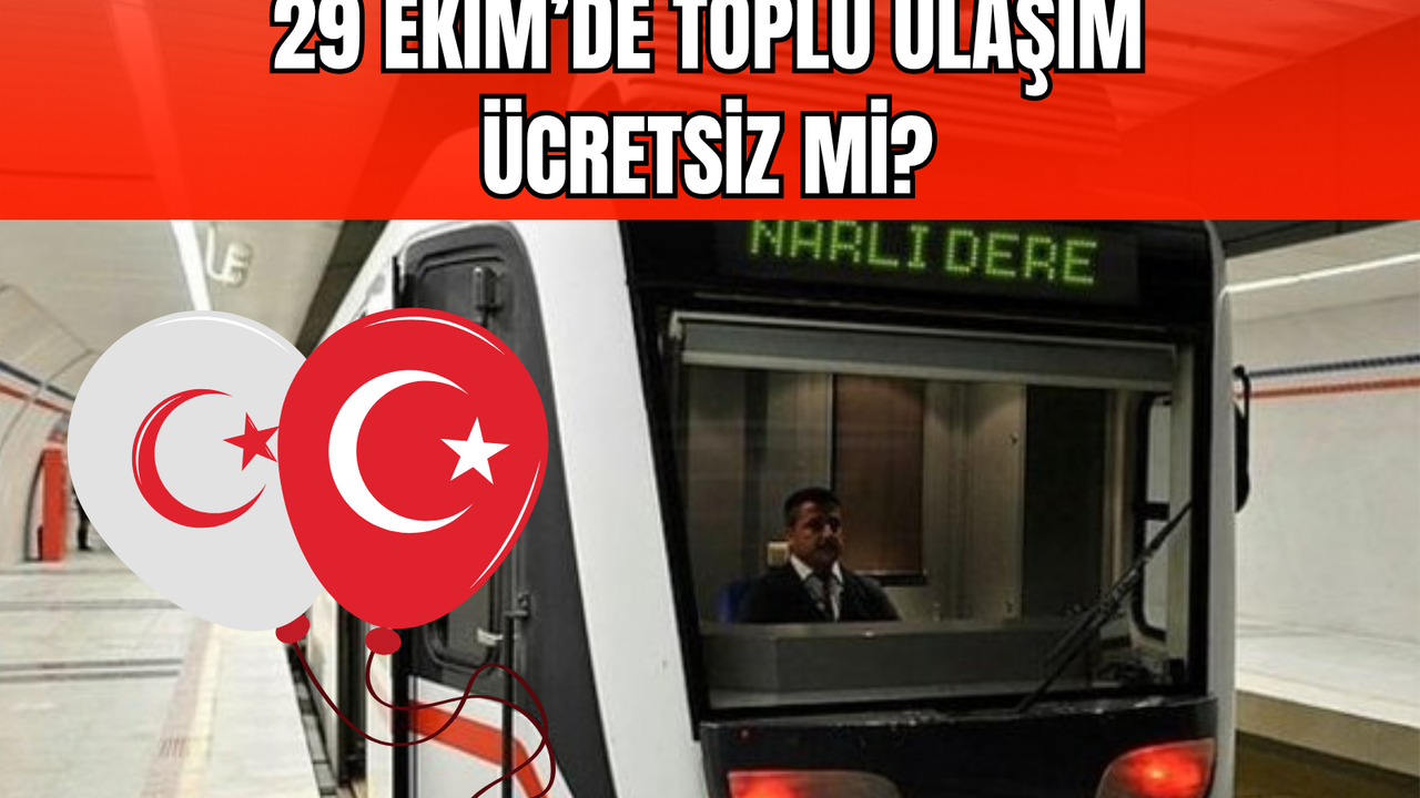29 Ekim'de İzmir'de toplu taşıma ücretsiz mi? 29 Ekim'de ESHOT, İZBAN bedava mı?