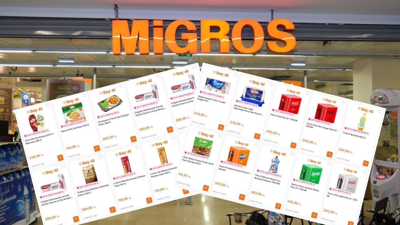 Migros Seç-Al kampanyasında temizlikten gıdaya birçok üründe indirim başlattı!