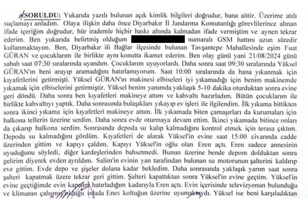 Narin'in yengesi tutuklandı! Yenge H. G.'nin ifadesi paylaşıldı