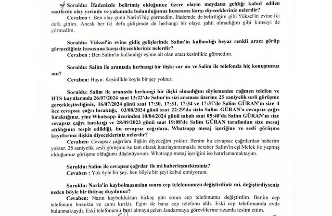 Narin'in yengesi tutuklandı! Yenge H. G.'nin ifadesi paylaşıldı