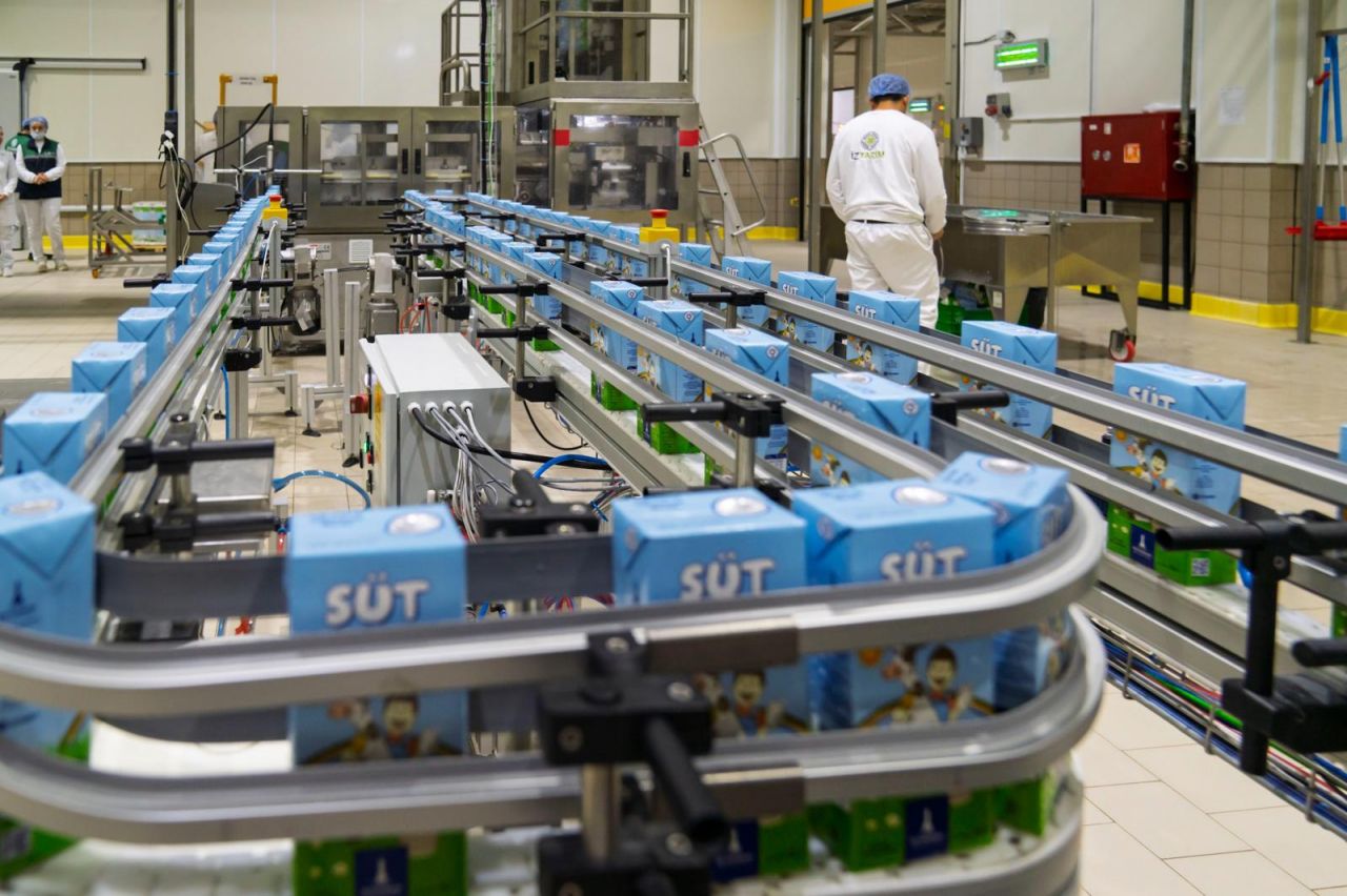 Bayındır Süt Fabrikası'nda çarklar döndü