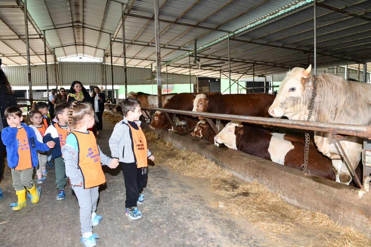 Çiğli'de çocuklar için doğa ve hayvanlarla dolu renkli gün
