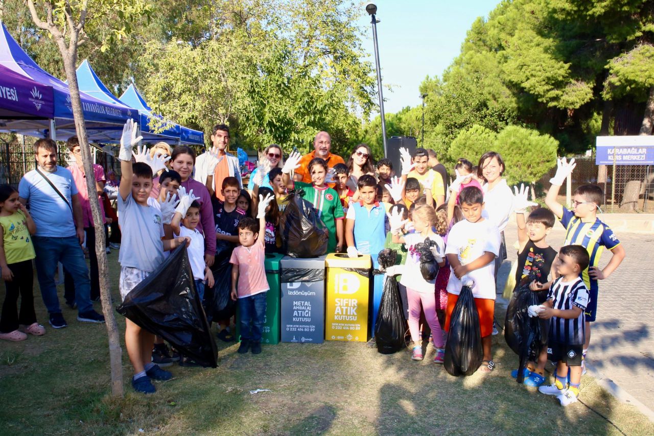 Karabağlar'da çocuklardan çevre duyarlılığına destek
