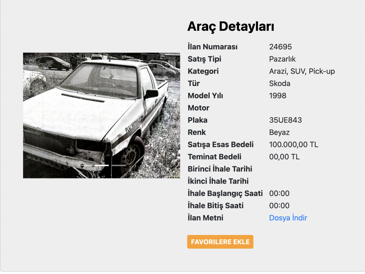 SGK İzmir'de pazarlıkla araba satacak: İzmir'de olanlar gidip görebilir, fiyatı 100 Bin TL