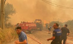 Menderes'te orman yangını büyüyor: Mahalleler tahliye ediliyor