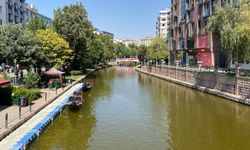 Eskişehir'in ortasında şaşırtan manzara