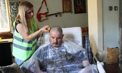 Yaşlı ve engellilere müjde! Bayraklı Belediyesi’nden evde kuaför hizmeti başladı!