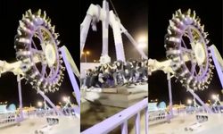 Lunaparkta korkunç kaza! Devasa oyuncak yere çakıldı: Yaralılar var