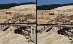 Son dakika! Kum ocağı göçtü: Mahsur kalanlar var