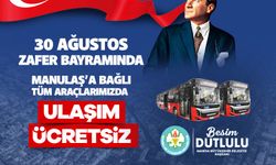 Manisa’da 30 Ağustos’ta toplu taşıma ücretsiz!