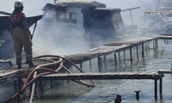 Urla’da marinada yangın