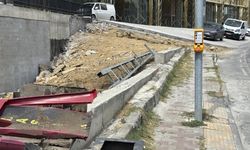 Korku anları! Kurye saniyelerle ölümden döndü