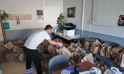 Başkan Eşki kendi elleriyle dağıttı