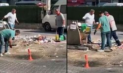 Karşıyaka’da çöp yığınları gündem oldu: Esnaf kendi çöpünü toplamaya başladı