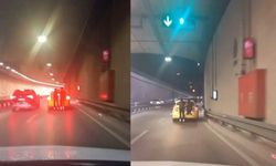 Tünelde yürekleri ağza getiren yolculuk: Canlarını tehlikeye attılar