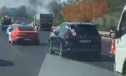 Torbalı yolunda kamyon yangını: Trafik felç oldu
