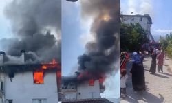 Anne canını hiçe saydı: 2 çocuğu için alevlerin arasına daldı