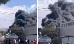 Siyah dumanlar İzmir semalarını sardı: Lastik deposunda yangın