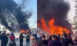 Sıcak haber! Öğrencileri taşıyan minibüs alev alev yandı