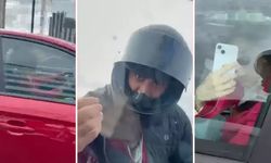 Trafikte dehşet kamerada! Kadın Avukata dehşeti yaşattı