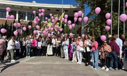 Çeşme’de meme kanseri farkındalığı için pembe adımlar atıldı