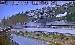 D-100’de paniğe neden olan anlar: Otobüs kontrolden çıktı