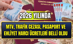 2026 zammı: Yeni trafik cezaları, MTV, IMEI kaydı, pasaport ve ehliyet harçları ne kadar, kaç TL oldu?