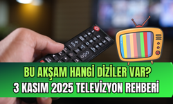 Bu akşam hangi diziler var? 3 Kasım 2025 televizyon rehberi: Kanal D, Show TV, TRT1, ATV, Star TV, Now TV, TV8