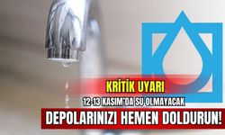 İZSU’dan kritik uyarı: 12-13 Kasım’da su olmayacak, depolarınızı hemen doldurun!