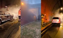Konak'ta itfaiyeden kritik müdahale: Alevler tünele yayılmadan durduruldu