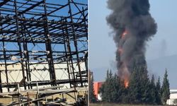 Sıcak haber! İzmir'de salça fabrikasında yangın! Alevler her yeri sardı