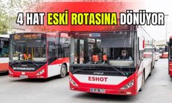 İzmir’de toplu taşımada kritik değişiklik sona erdi: 4 hat eski rotasına dönüyor