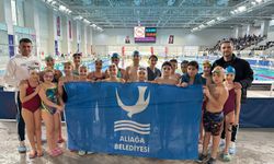 Aliağalı minik yüzücülerden İzmir’de büyük başarı