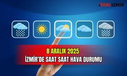 8 Aralık 2025 İzmir’de saat saat hava durumu
