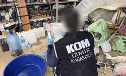 İzmir'in iki ilçesinde sahte içki baskını: Tonlarca kaçak ürün ele geçirildi