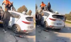 Çeşme Otoyolu’nda zincirleme facia! İtfaiye zamanla yarıştı