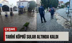Çeşme’de sağanak sele neden oldu: Sokaklar göle döndü
